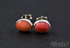 Sterling Silver Coral Earrings