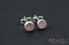 Sterling Silver Rose Quartz Earrings