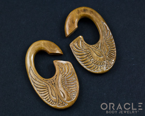7/16" (11mm) Fossilized Mammoth Ivory C-Shape Wing Weights