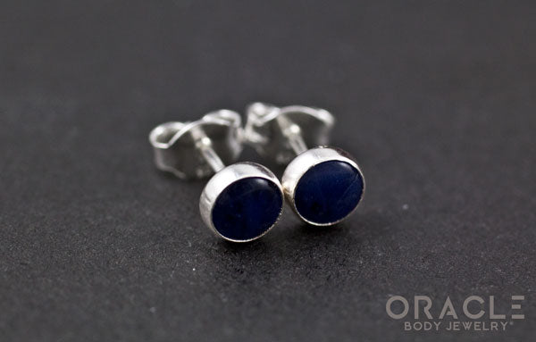 Sterling Silver Lapis Earrings