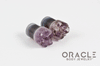 7/16" (11mm) Druzy Rough Amethyst Single Flare Plugs