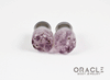 1/2" (12.5mm) Druzy Rough Amethyst Single Flare Plugs