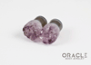 1/2" (12.5mm) Druzy Rough Amethyst Single Flare Plugs