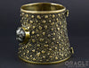 Ruler Cuff Bracelet with Pyrite