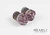 1/2" (12.5mm) Druzy Rough Amethyst Single Flare Plugs