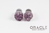 00g (9.5mm-10mm) Druzy Rough Amethyst Single Flare Plugs