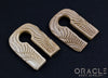 7/16" (11mm) Fossilized Mammoth Ivory Split Wings