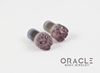 0g (8mm) Druzy Rough Amethyst Single Flare Plugs