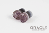 7/16" (11mm) Druzy Rough Amethyst Single Flare Plugs