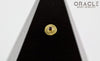 14k Hammered Disk with Ruby Threadless Gold End