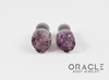 0g (8mm) Druzy Rough Amethyst Single Flare Plugs