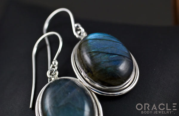 Sterling Silver Labradorite Earrings