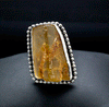Sterling Silver Copal Amber Ring Size 5