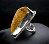 Sterling Silver Copal Amber Ring Size 7