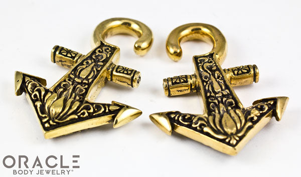 Large Anchors Away Brass Weights