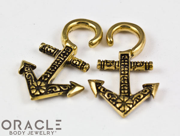 Small Anchors Away Brass Weights – Oracle Body Jewelry