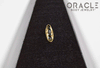 14k Channel Set Black Diamond Threadless Gold End