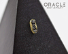 14k Channel Set Black Diamond Threadless Gold End