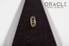 14k Channel Set Black Diamond Threadless Gold End