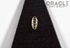 14k Channel Set Black Diamond Threadless Gold End