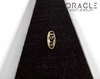 14k Channel Set Black Diamond Threadless Gold End