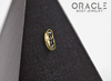 14k Channel Set Black Diamond Threadless Gold End