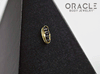 14k Channel Set Black Diamond Threadless Gold End