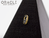 14k Channel Set Black Diamond Threadless Gold End