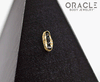 14k Channel Set Black Diamond Threadless Gold End