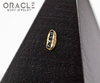14k Channel Set Black Diamond Threadless Gold End