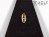 14k Channel Set Black Diamond Threadless Gold End