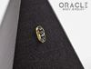 14k Channel Set Black Diamond Threadless Gold End