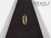 14k Channel Set Black Diamond Threadless Gold End