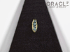 14k Channel Set Blue Diamond Threadless Gold End