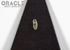 14k Channel Set Blue Diamond Threadless Gold End