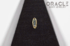 14k Channel Set Blue Diamond Threadless Gold End
