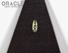 14k Channel Set Blue Diamond Threadless Gold End