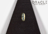 14k Channel Set Blue Diamond Threadless Gold End