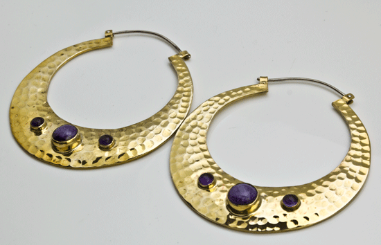 Brooklyn with Charoite and Amethyst