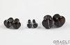 Black Tibetan Agate Single Flare Plugs