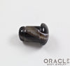 Black Tibetan Agate Single Flare Plugs