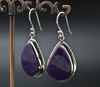 Sterling Silver Charoite Earrings
