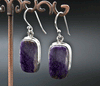 Sterling Silver Charoite Earrings