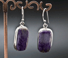Sterling Silver Charoite Earrings