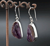 Sterling Silver Charoite Earrings