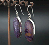 Sterling Silver Charoite Earrings