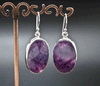 Sterling Silver Charoite Earrings