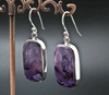 Sterling Silver Charoite Earrings
