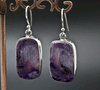 Sterling Silver Charoite Earrings