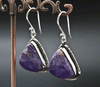 Sterling Silver Charoite Earrings